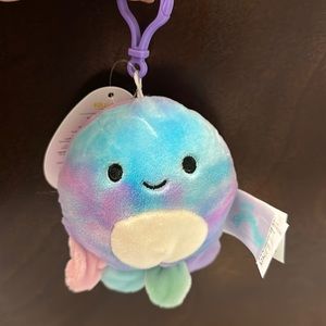 (NWT) Mary the octopus squishmallow clip